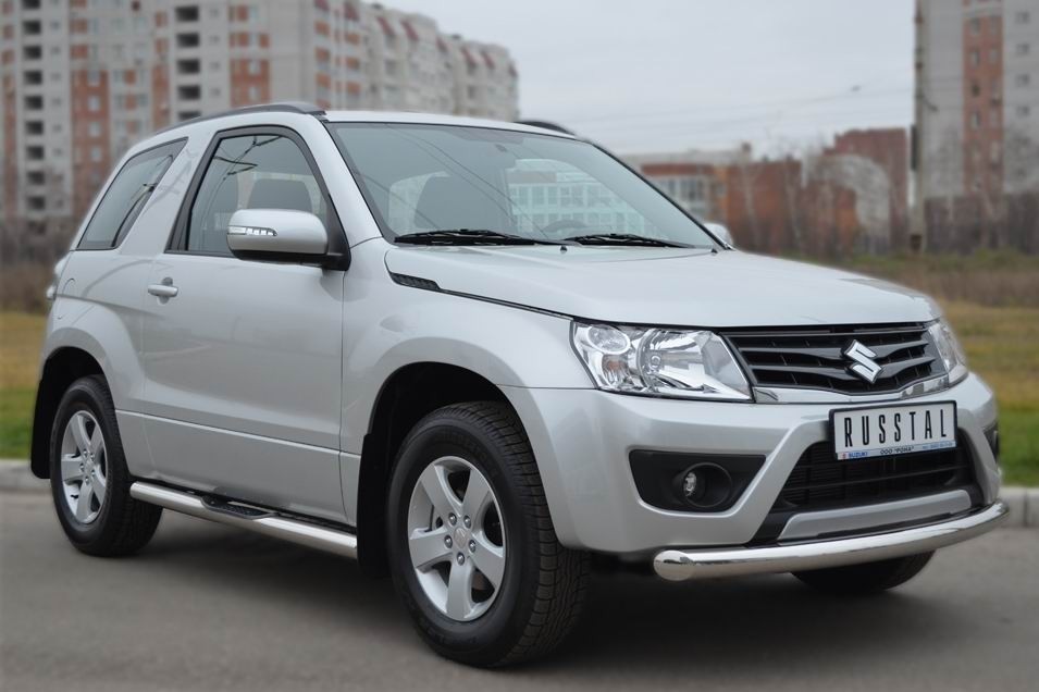 Руссталь SV3Z-001104 защита переднего бампера d76 (дуга) на Suzuki Grand Vitara 3дв. 2012-