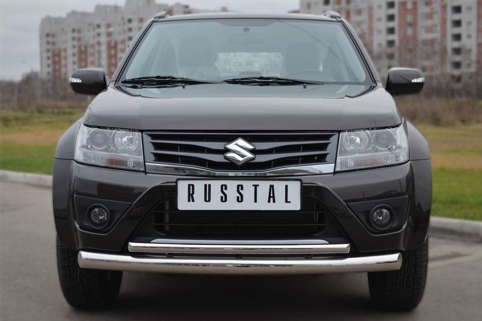 Руссталь SVZ-001092 защита переднего бампера d76/42 (дуга) на Suzuki Grand Vitara 5 дв. 2012-