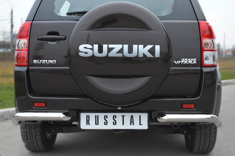 Руссталь SVZ-001098 защита заднего бампера уголки d63 на Suzuki Grand Vitara 5 дв. 2012-