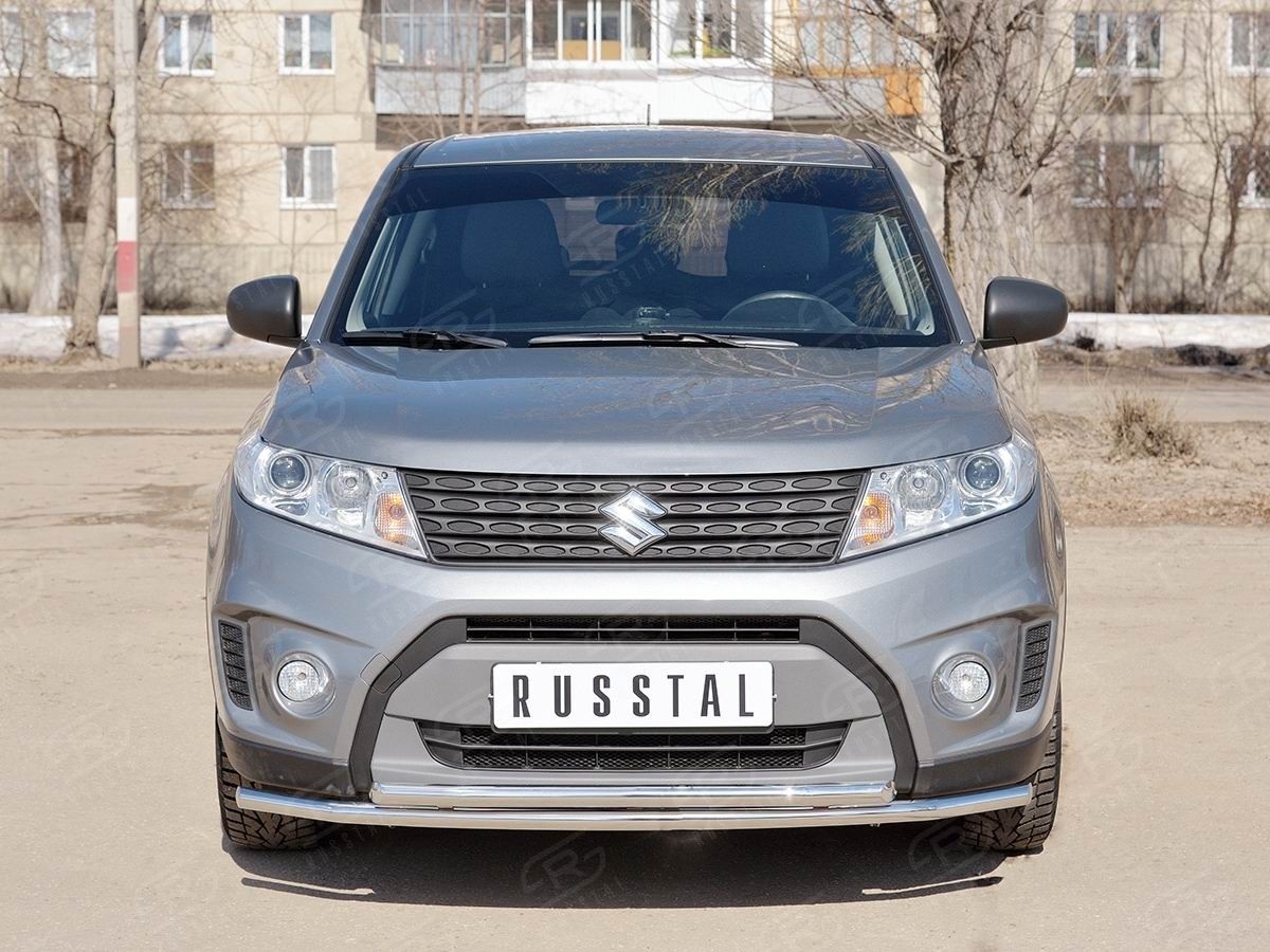 Руссталь SVZ-002637 защита переднего бампера d42 секции-d42 секции на Suzuki Vitara 2015-