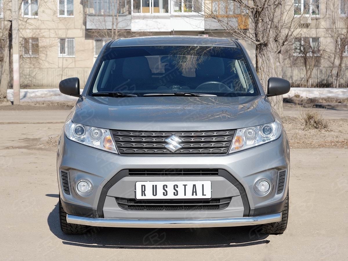 Руссталь SVZ-002638 защита переднего бампера d63 секции на Suzuki Vitara 2015-