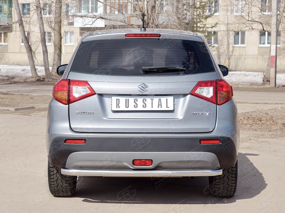 Руссталь SVZ-002647 защита заднего бампера d63 секции на Suzuki Vitara 2015-