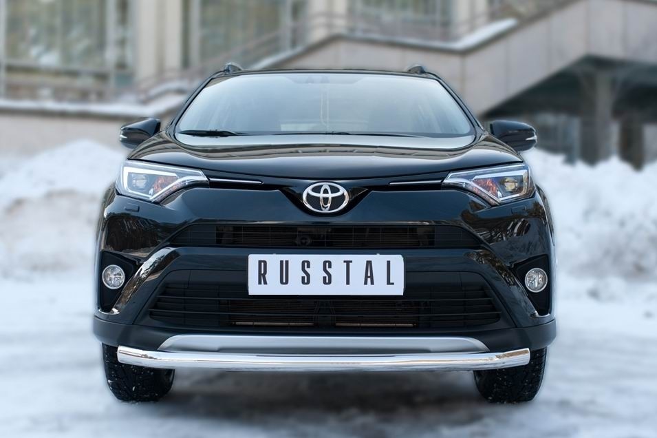 Руссталь TR4Z-002192 защита переднего бампера d63 (секции) на Toyota RAV4 2015