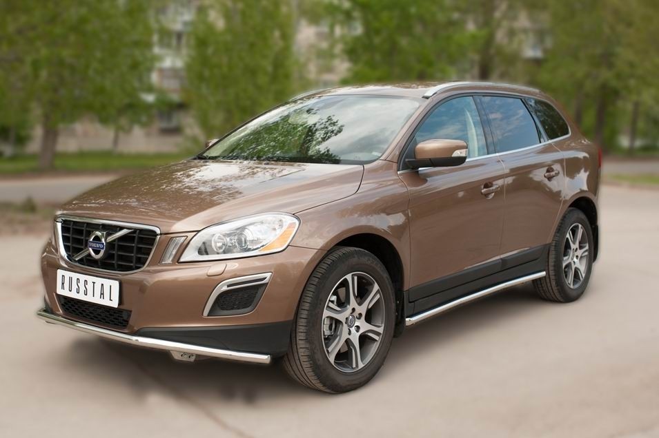 Руссталь VXCT-002076 защита порогов d42 на Volvo XC 60 2008-2013