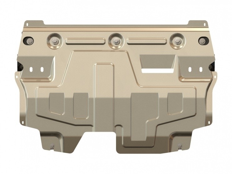 Защита картера и КПП алюминий 4 мм Шериф 26.2419 Volkswagen Polo (sedan) сборка Калуга 2010–