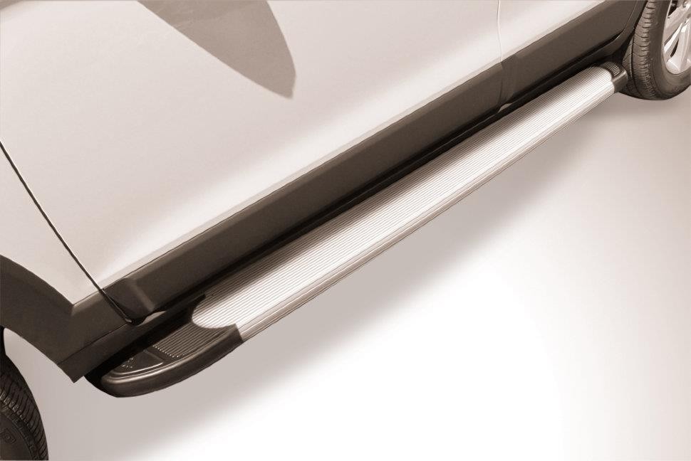 Slitkoff AL-CHCap1302 пороги алюминиевые "Optima Silver" Chevrolet Captiva (2013)