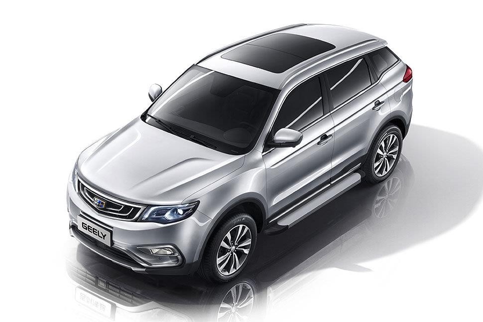 Slitkoff AL-GEAT002 пороги алюминиевые "Optima Silver" 1700 серебристые Geely Atlas