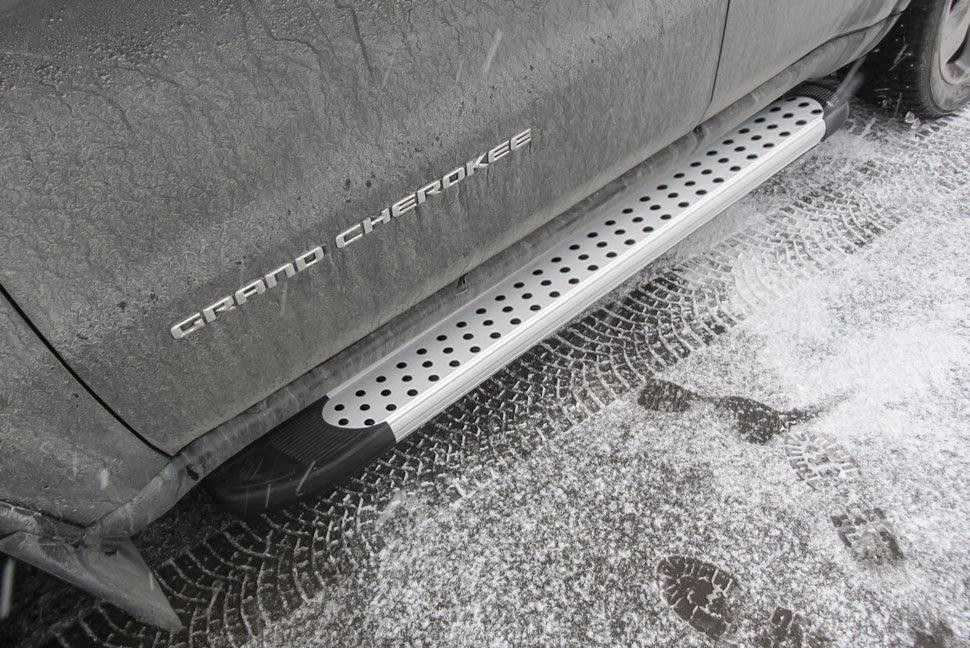 Slitkoff AL-JGCH005 пороги алюминиевые "Standart Silver" 1550 серебристые Jeep Grand Cherokee (2011)