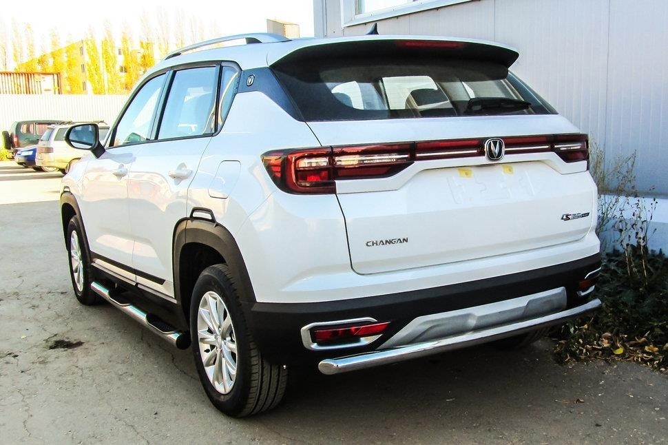 Slitkoff CHANCS35P-006 защита заднего бампера d57 Changan CS35 Plus (2019)