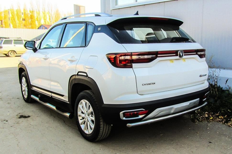 Slitkoff CHANCS35P-007 защита заднего бампера d42 Changan CS35 Plus (2019)