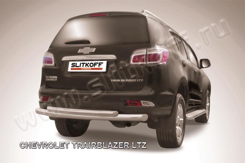 Slitkoff CHTB12-010 защита заднего бампера d76+ d57 двойная Chevrolet Trailblazer (2012)