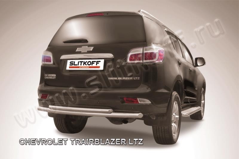 Slitkoff CHTB12-012 защита заднего бампера d57+ d42 двойная Chevrolet Trailblazer (2012)