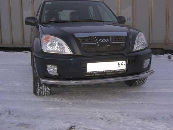 Slitkoff CT005 защита переднего бампера d57 Chery Tiggo