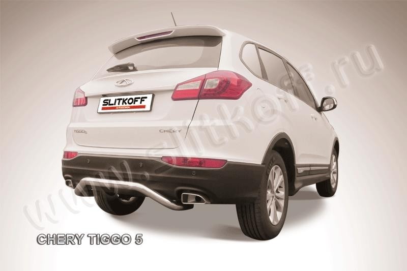 Slitkoff CT5-009 защита заднего бампера d57 "скоба" Chery Tiggo 5