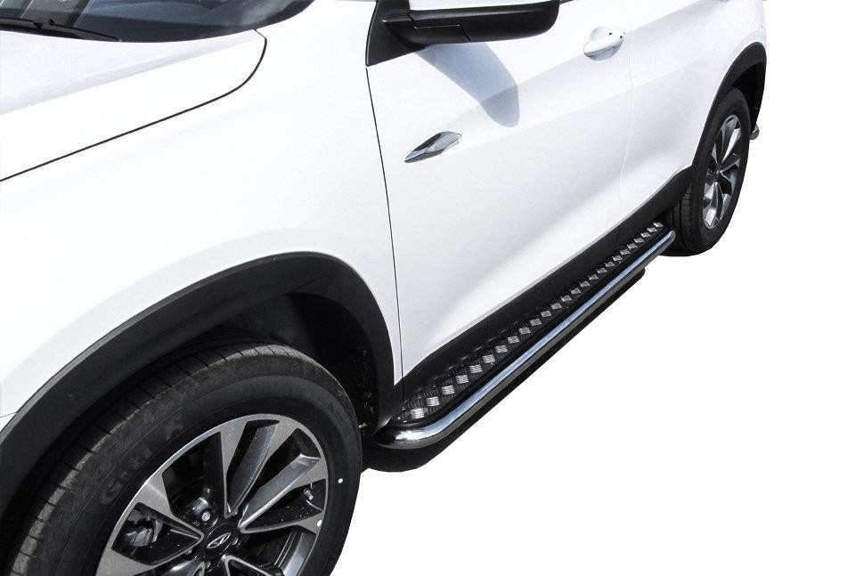 Slitkoff CT7-005 защита порогов d57 с листом Chery Tiggo 7