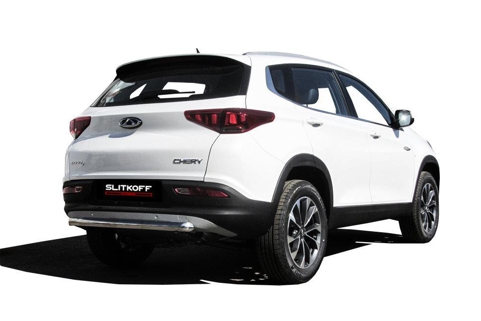 Slitkoff CT7-006 защита заднего бампера d57 Chery Tiggo 7