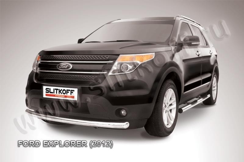 Slitkoff FEX002 защита переднего бампера d76 Ford Explorer (2012)