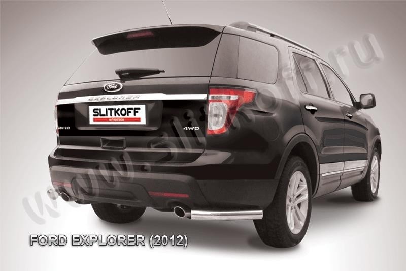 Slitkoff FEX010 защита заднего бампера уголки d76 Ford Explorer (2012)
