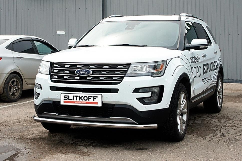 Slitkoff FEX15004 защита переднего бампера d57 Ford Explorer (2015)