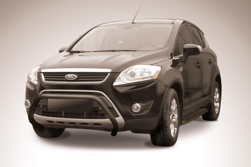 Slitkoff FKG004B кенгурятник d57 низкий "мини" черный Ford Kuga (2008)