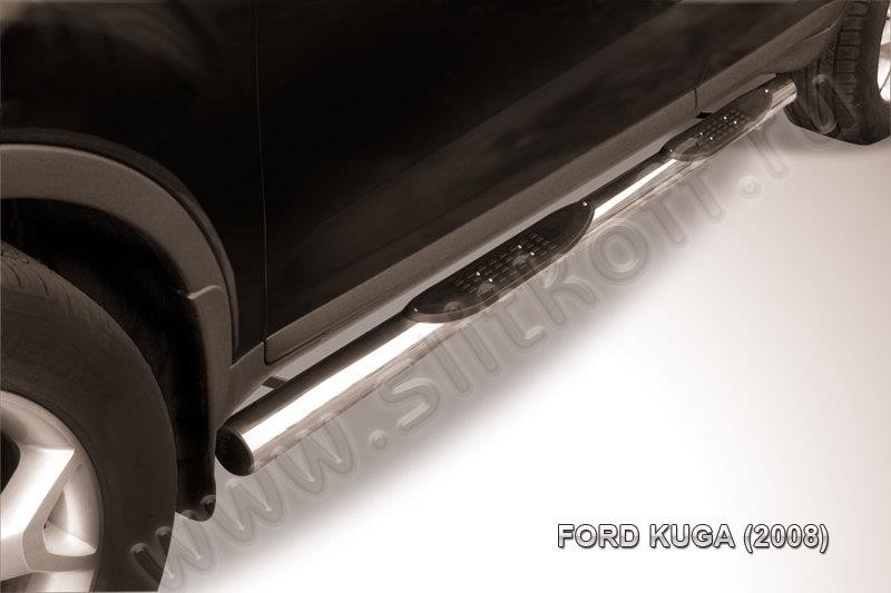 Slitkoff FKG007 защита порогов d76 с проступями Ford Kuga (2008)