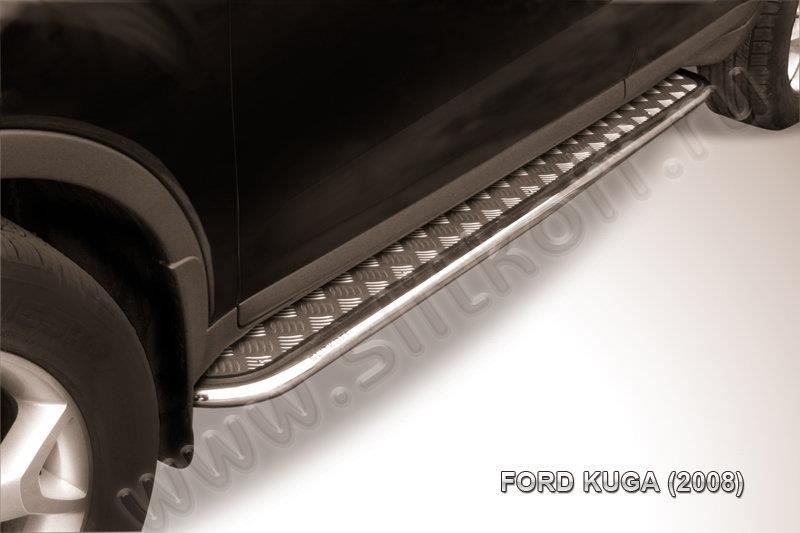 Slitkoff FKG010 защита порогов d42 с листом Ford Kuga (2008)
