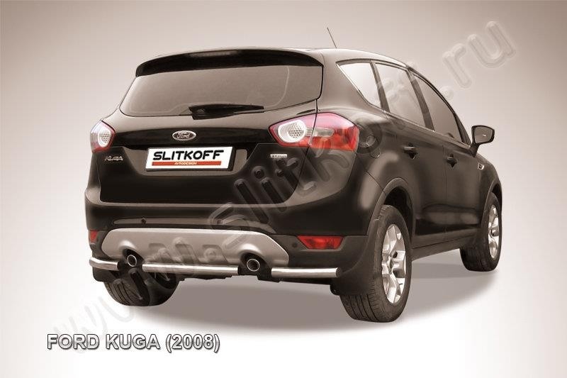 Slitkoff FKG012 защита заднего бампера d57 Ford Kuga (2008)