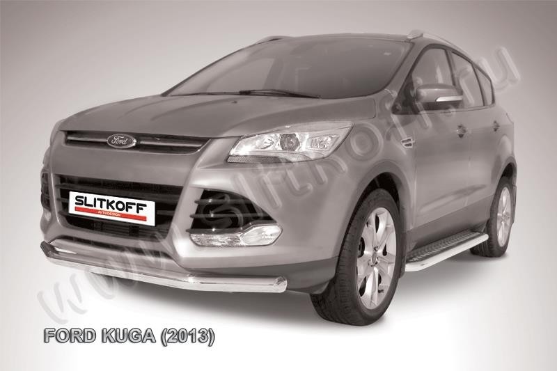 Slitkoff FKG13-002 защита переднего бампера d76 Ford Kuga (2013)