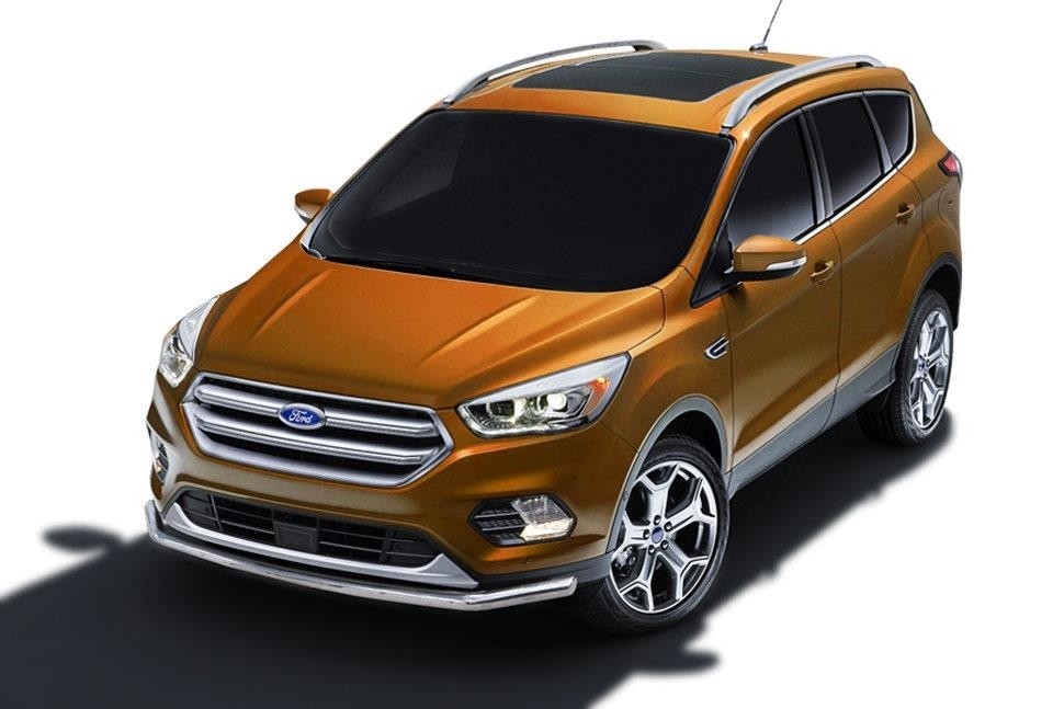 Slitkoff FKG16-003 защита переднего бампера d57 Ford Kuga (2016)