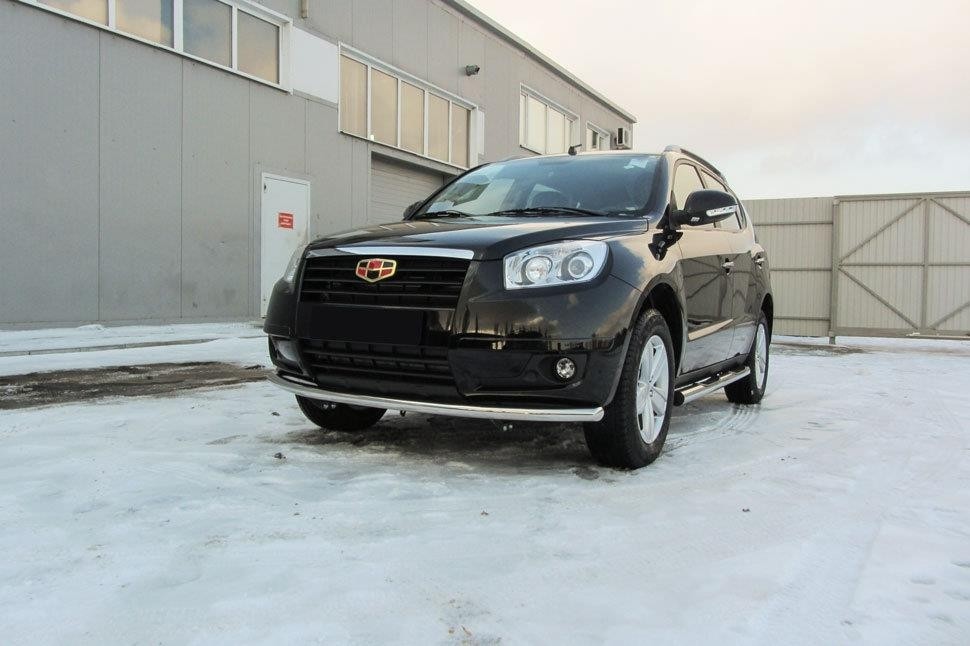 Slitkoff GAFX716007 защита переднего бампера d57 радиусная Geely Emgrand X7 (2016)