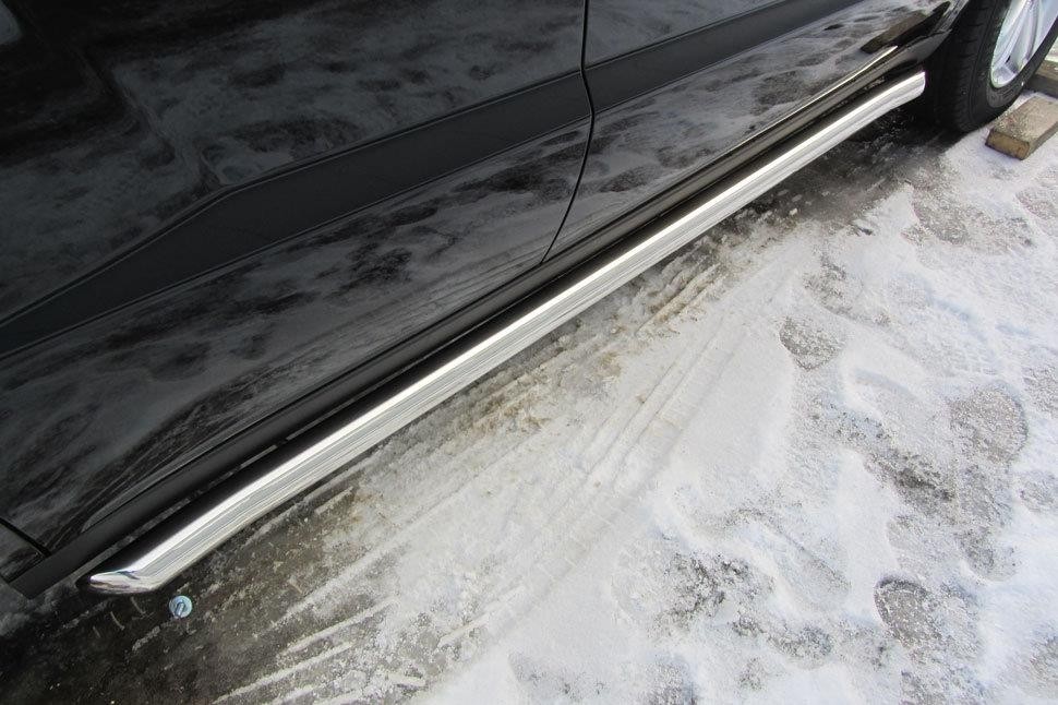 Slitkoff GAFX716011 пороги d57 труба с гибами Geely Emgrand X7 (2016)