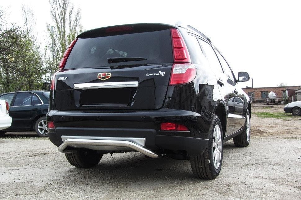 Slitkoff GAFX716016 защита заднего бампера d57 "скоба" Geely Emgrand X7 (2016)