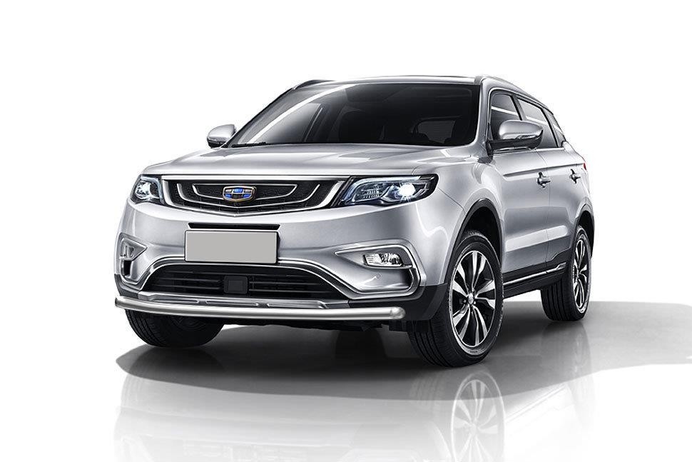Slitkoff GEAT-003 защита переднего бампера d57 Geely Atlas