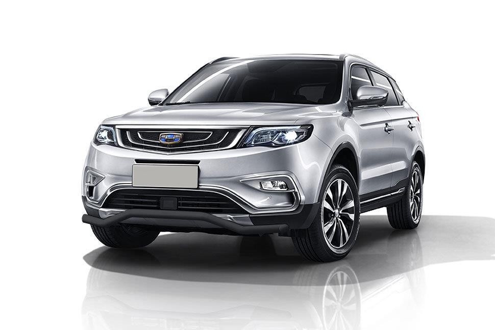 Slitkoff GEAT01B защита переднего бампера d57 "волна" черная Geely Atlas