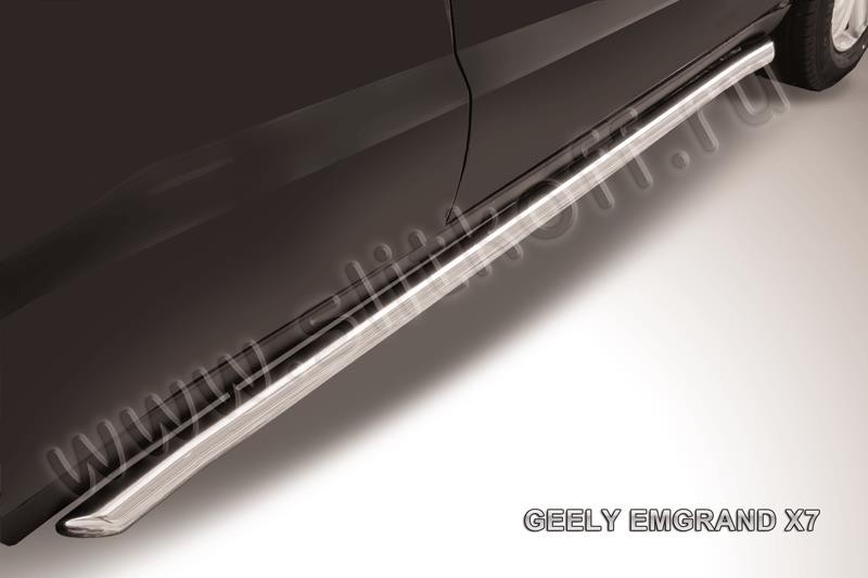 Slitkoff GEX7011 пороги d57 труба с гибами Geely Emgrand X7