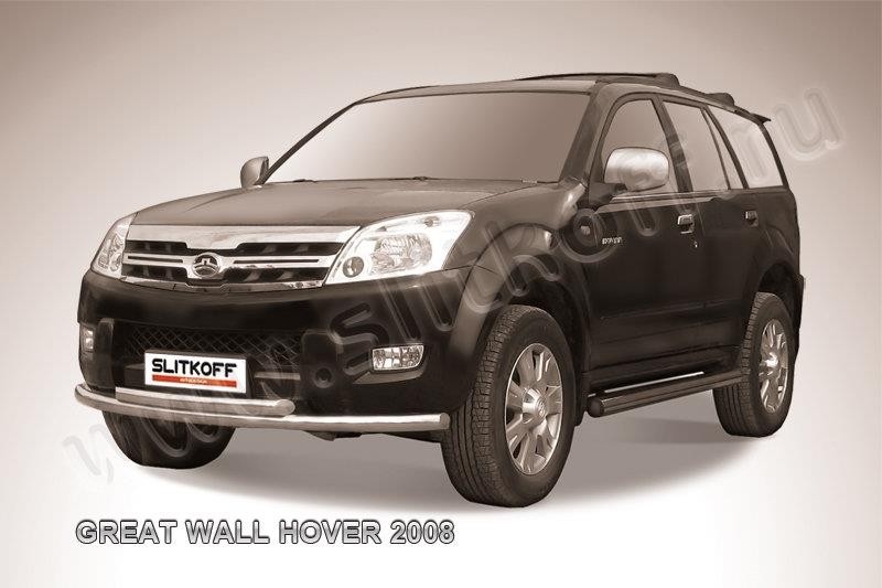 Slitkoff GWHN005 защита переднего бампера d57+ d57 двойная Great Wall Hover 2008