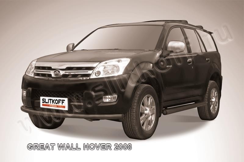 Slitkoff GWHN006B защита переднего бампера d57 черная Great Wall Hover 2008