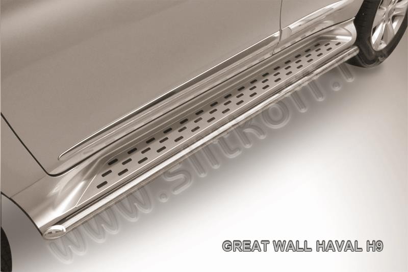 Slitkoff HavH9007 защита штатного порога d42 Haval H9