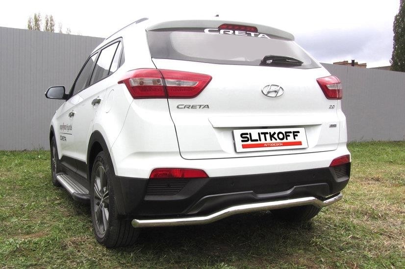 Slitkoff HCRET4WD010 защита заднего бампера d57 "скоба" Hyundai Creta 4WD 2016
