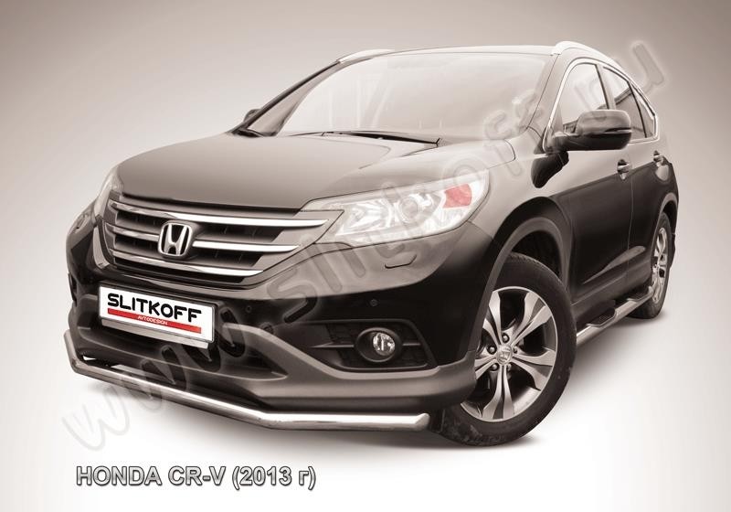 Slitkoff HCRV13-004 защита переднего бампера d57 Honda CR-V (2013) (2L)