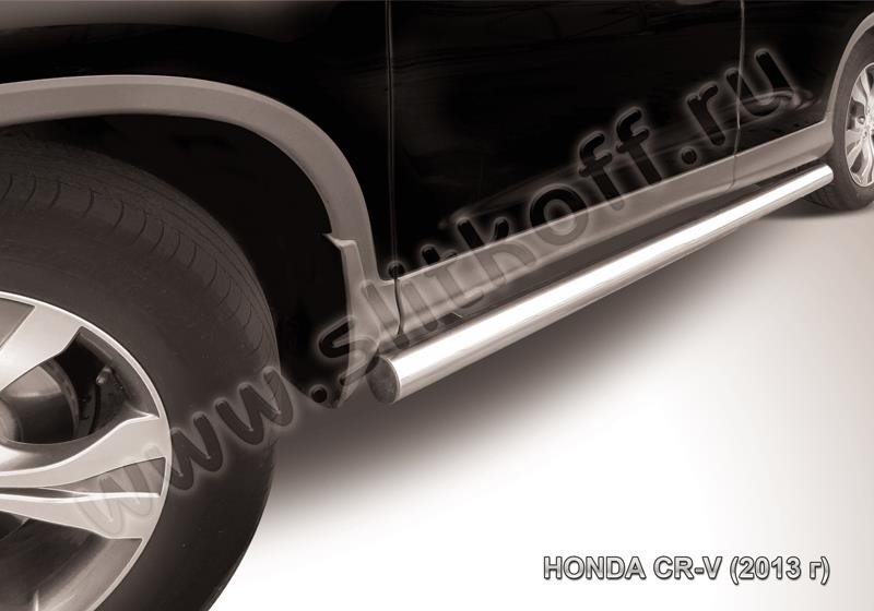Slitkoff HCRV13-006 защита порогов d76 труба Honda CR-V (2013) (2L)