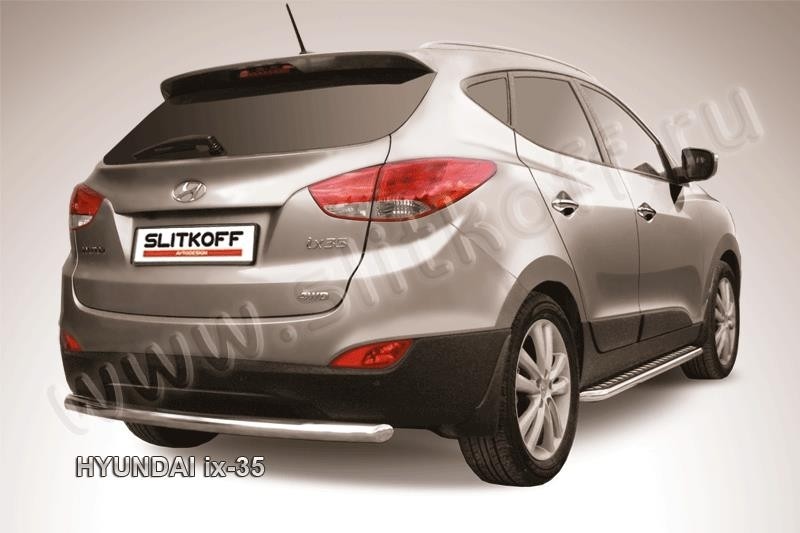 Slitkoff Hix35-009 защита заднего бампера d57 Hyundai ix-35