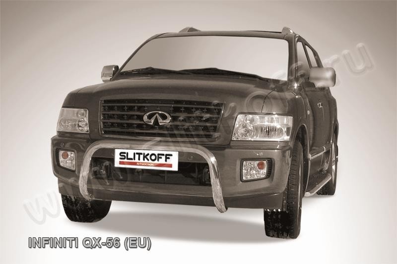 Slitkoff IN.QX003 кенгурятник d76 низкий "мини" Infiniti QX-56