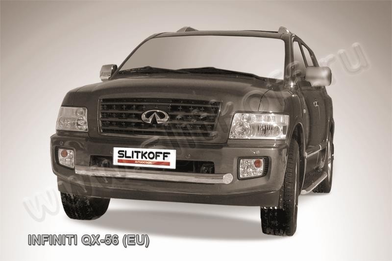 Slitkoff IN.QX004 защита переднего бампера d76 Infiniti QX-56