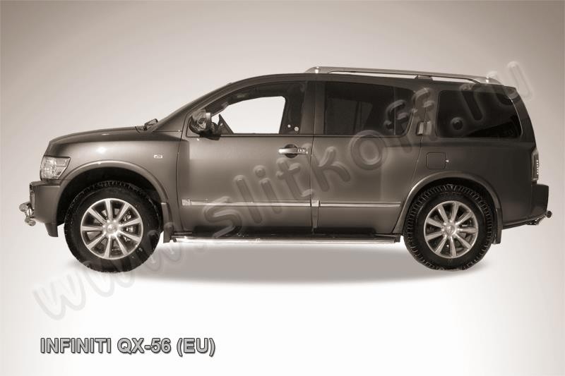 Slitkoff IN.QX006 защита штатного порога d42 Infiniti QX-56