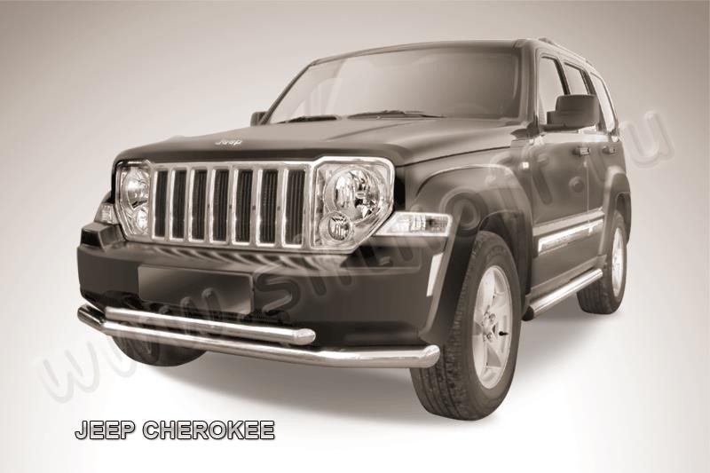 Slitkoff JCH12-001 защита переднего бампера d76+ d57 Jeep Cherokee KK