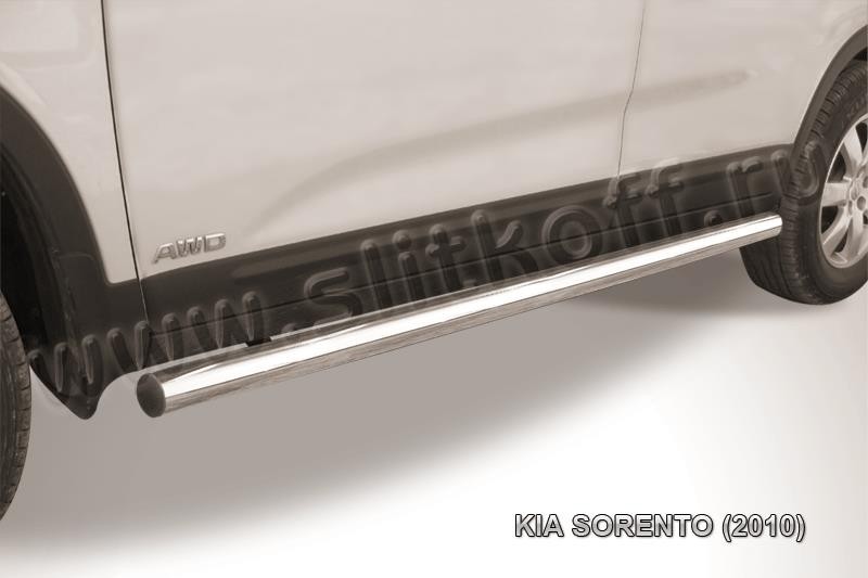 Slitkoff KS10-005 защита порогов d57 труба KIA Sorento (2010)