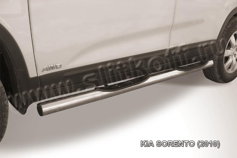Slitkoff KS10-006 защита порогов d76 с проступями KIA Sorento (2010)
