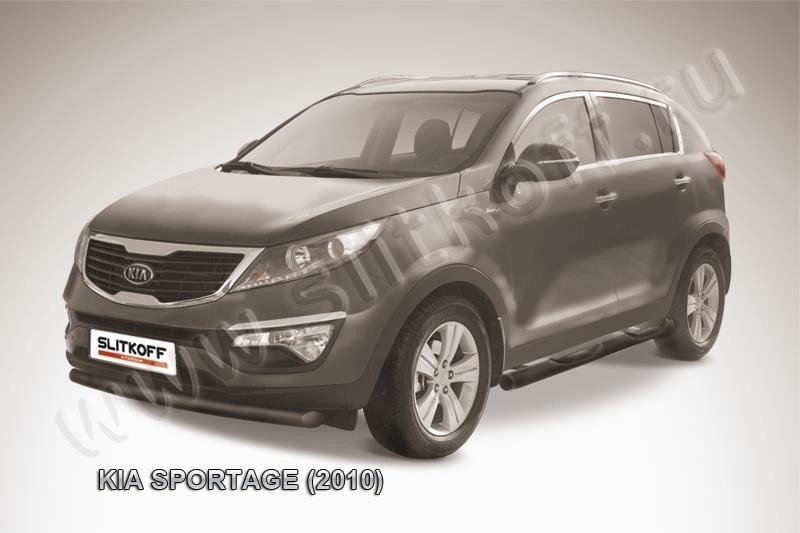 Slitkoff KSP010-003B защита переднего бампера d76 черная KIA Sportage (2010)