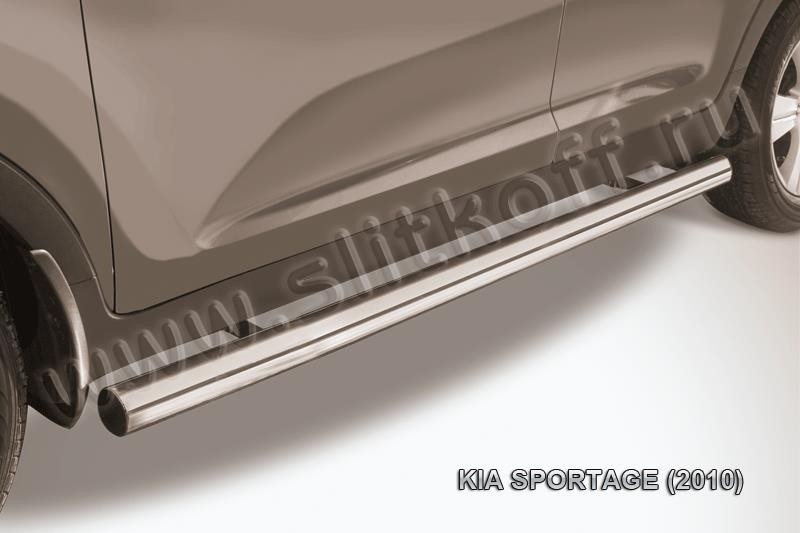 Slitkoff KSP010-009 защита порогов d76 труба KIA Sportage (2010)